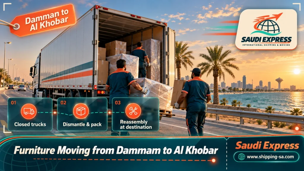 Furniture Moving from Dammam to Al Khobar