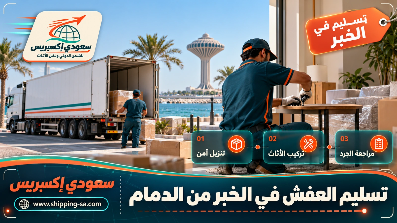 تسليم العفش في الخبر من الدمام