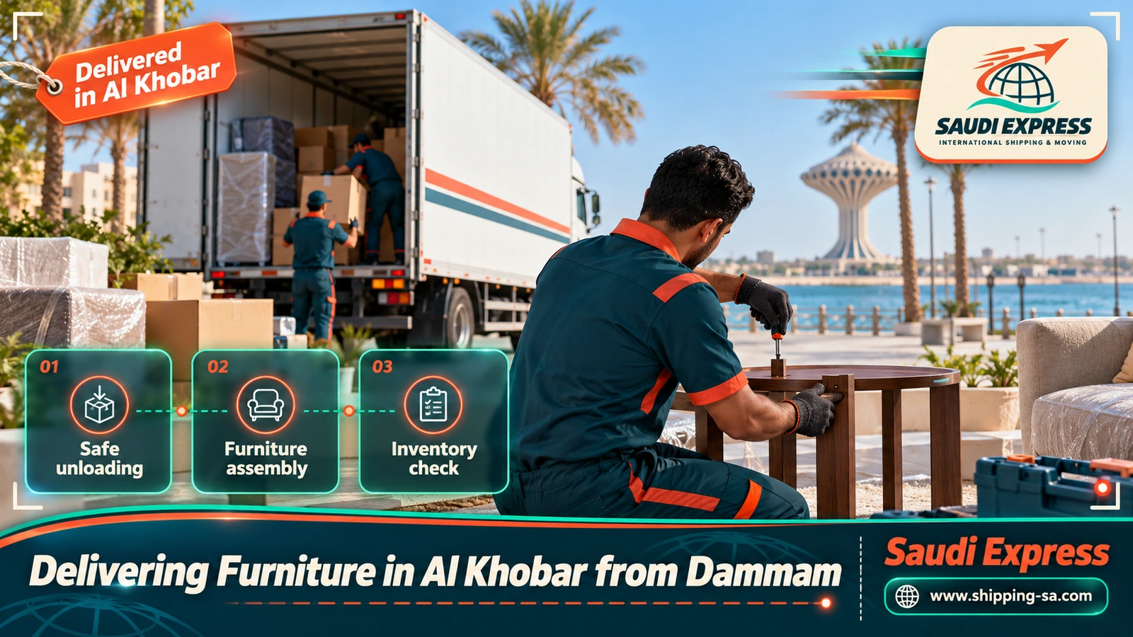 Delivering Furniture in Al Khobar from Dammam