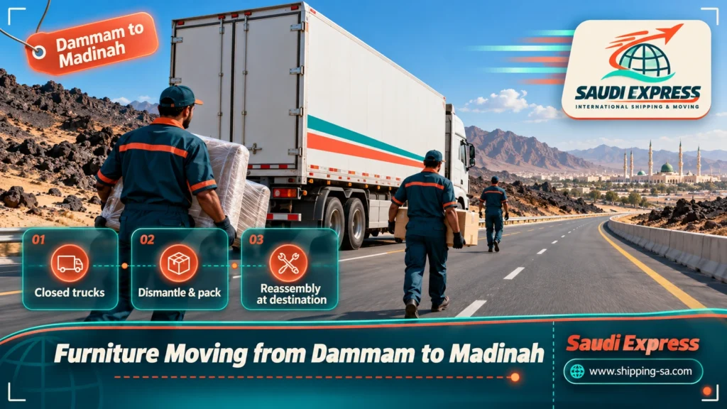Furniture Moving from Dammam to Madinah