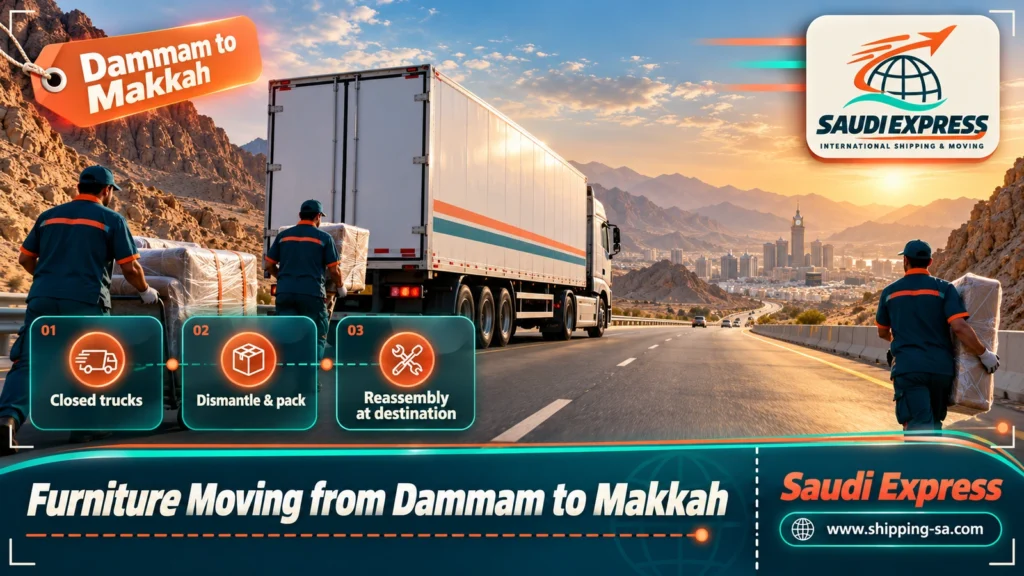 Furniture Moving from Dammam to Makkah