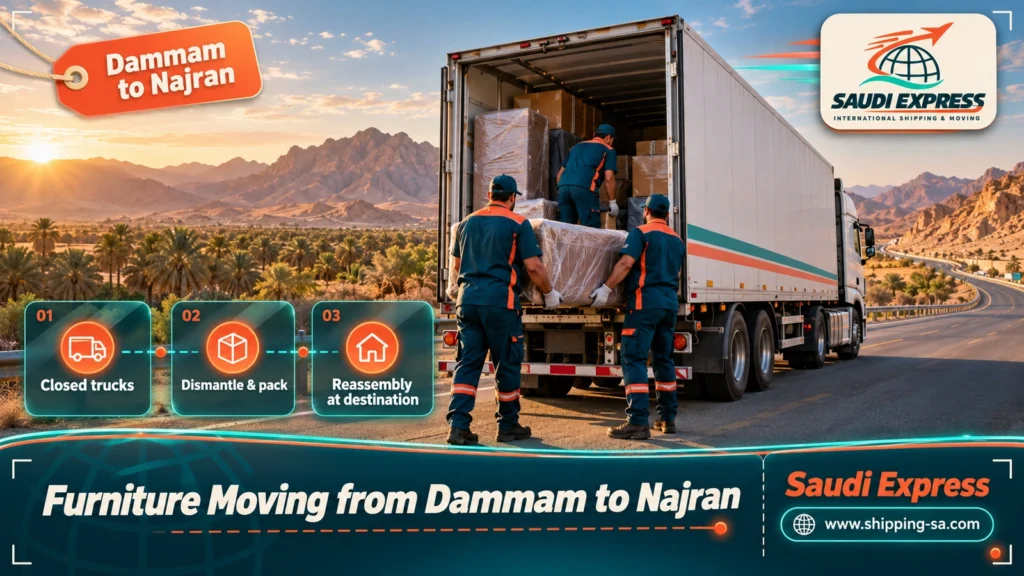 Furniture Moving from Dammam to Najran