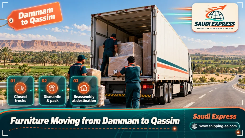 Furniture Moving from Dammam to Qassim