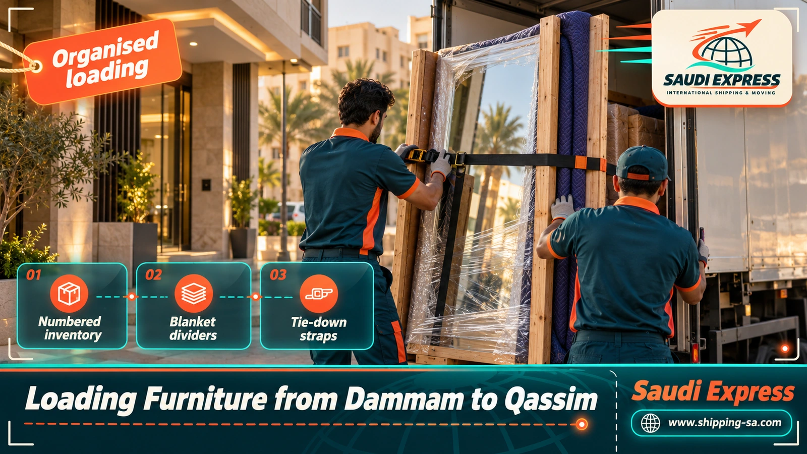 Loading Furniture from Dammam to Qassim