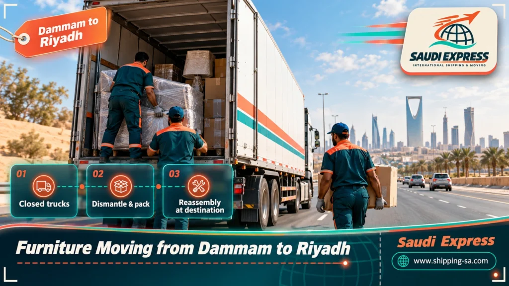 Furniture Moving from Dammam to Riyadh
