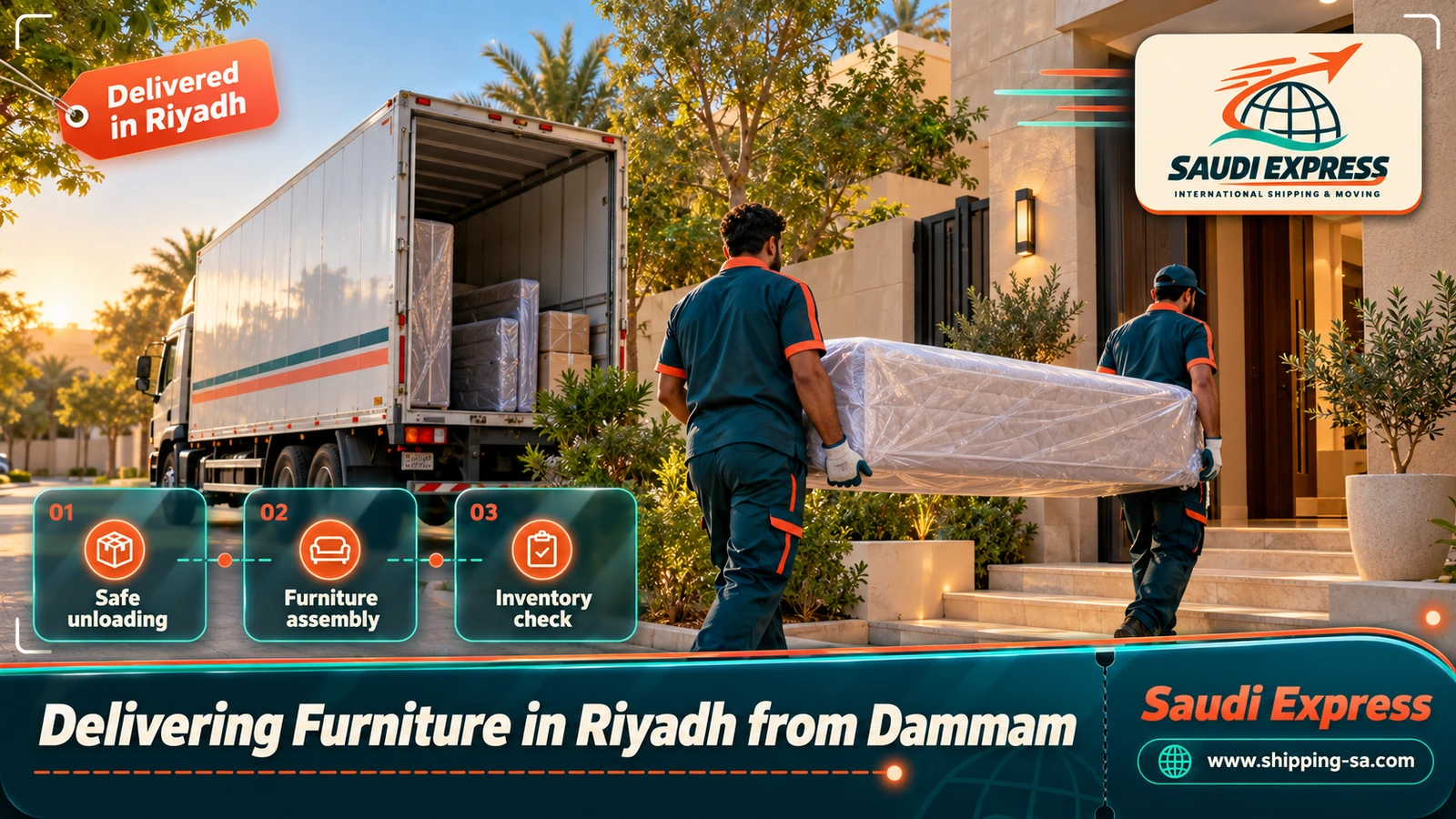 Delivering Furniture in Riyadh from Dammam