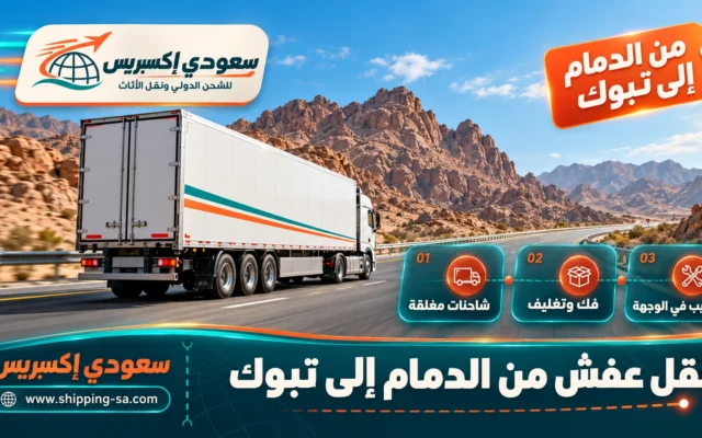 نقل عفش من الدمام إلى تبوك