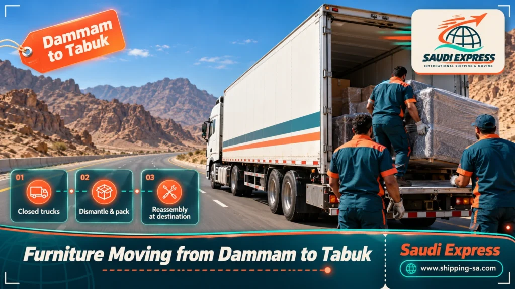 Furniture Moving from Dammam to Tabuk