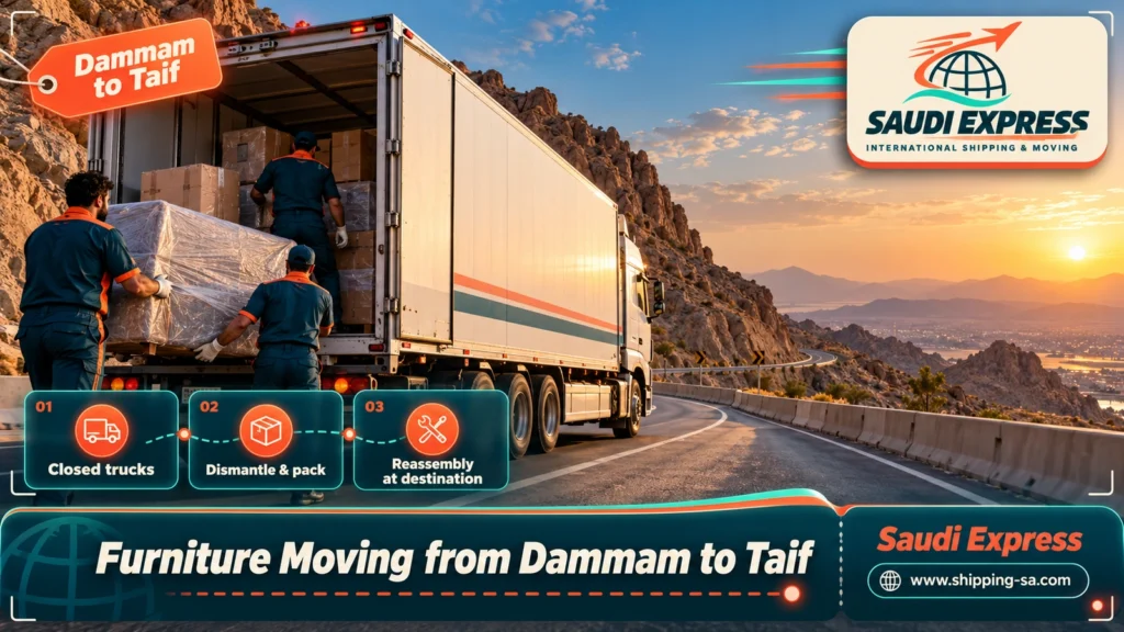 Furniture Moving from Dammam to Taif