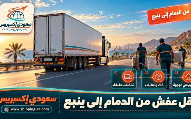 نقل عفش من الدمام إلى ينبع