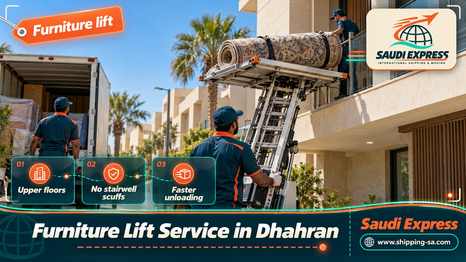 Furniture Lift Service in Dhahran