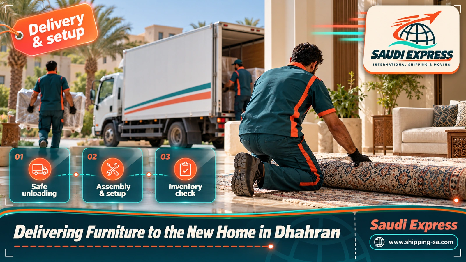 Delivering Furniture to the New Home in Dhahran