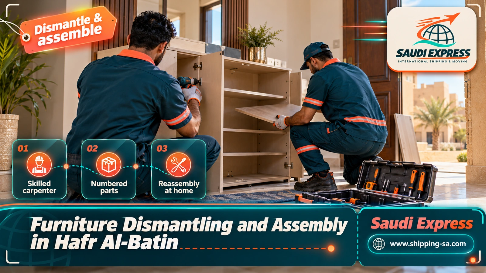 Furniture Dismantling and Assembly in Hafr Al-Batin