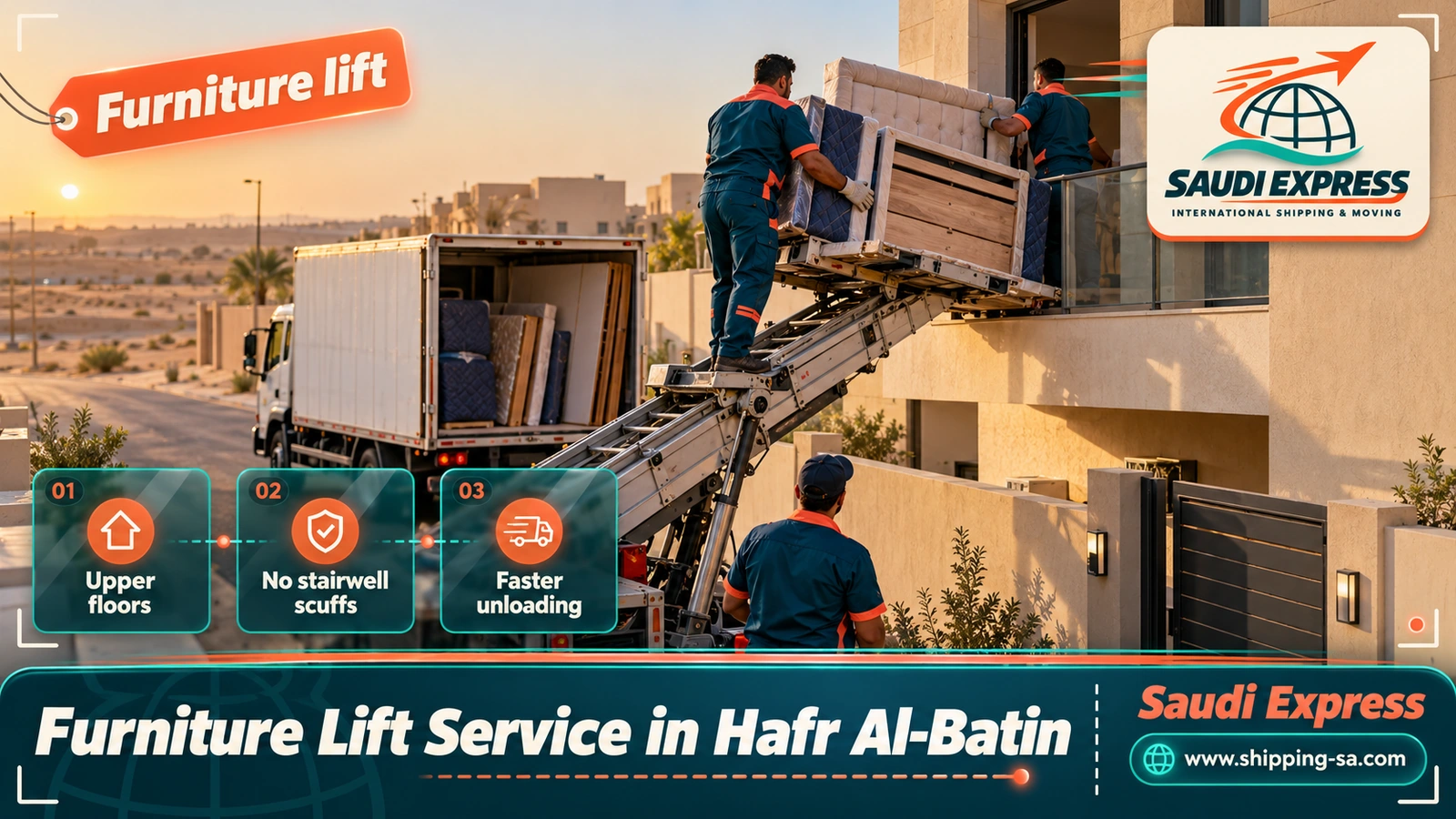 Furniture Lift Service in Hafr Al-Batin