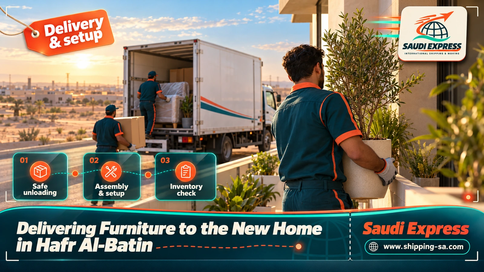 Delivering Furniture to the New Home in Hafr Al-Batin