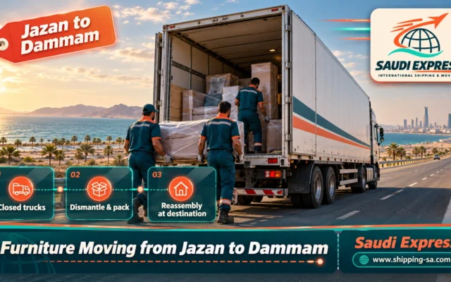Furniture Moving from Jazan to Dammam