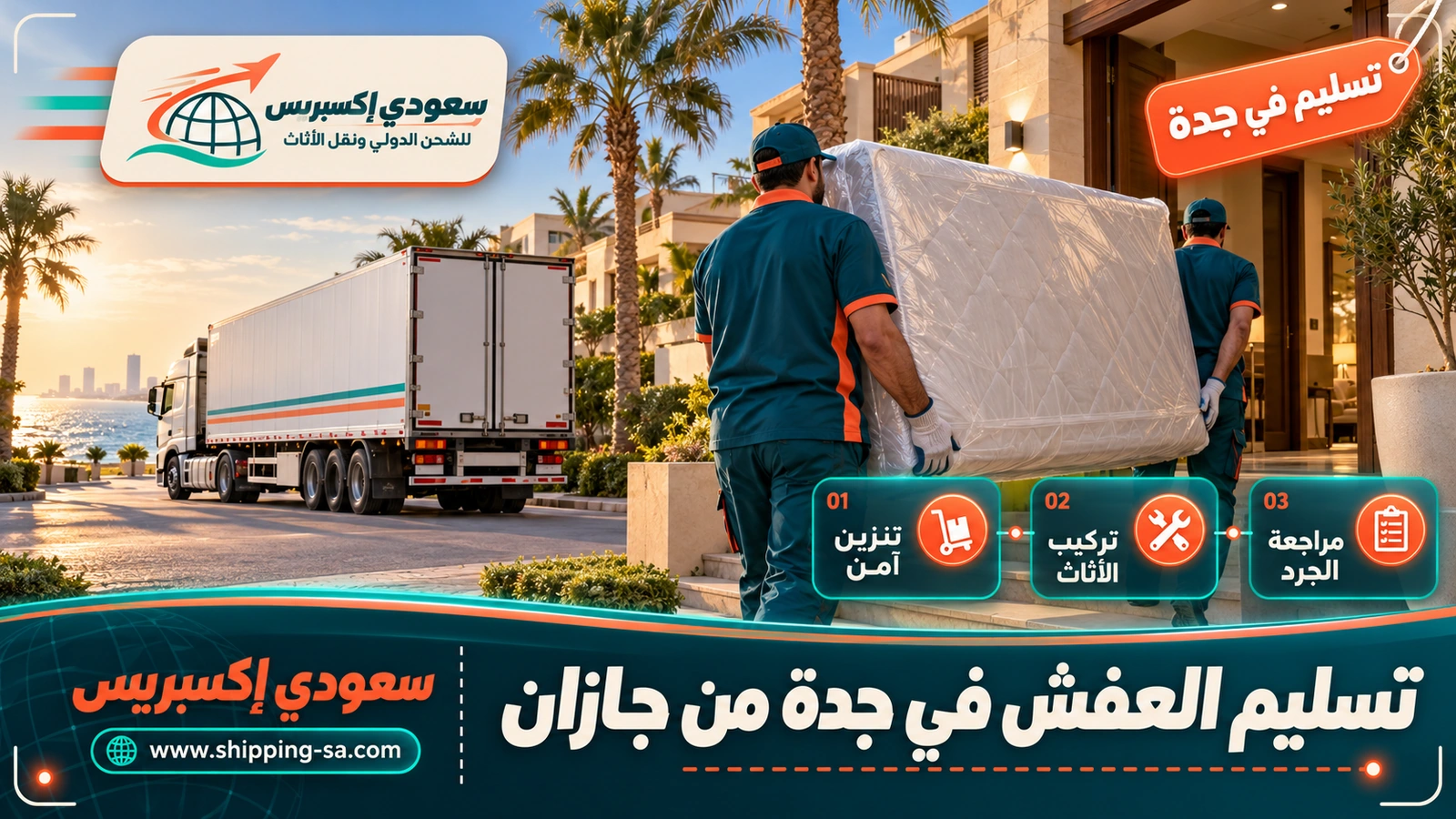 تسليم العفش في جدة من جازان