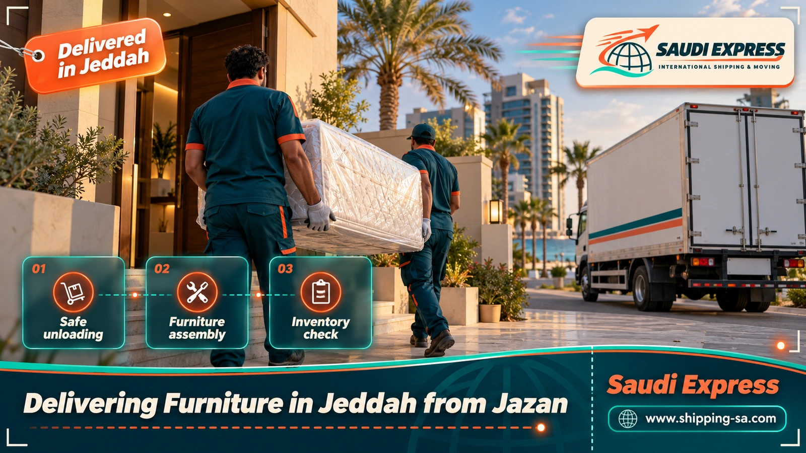 Delivering Furniture in Jeddah from Jazan