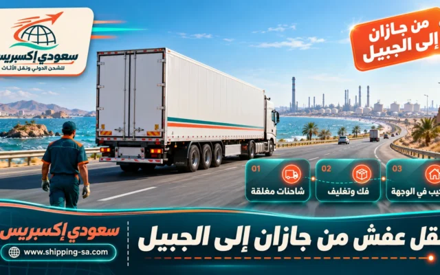 نقل عفش من جازان إلى الجبيل
