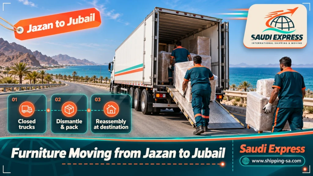 Furniture Moving from Jazan to Jubail