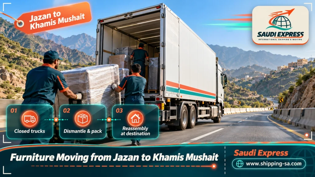 Furniture Moving from Jazan to Khamis Mushait