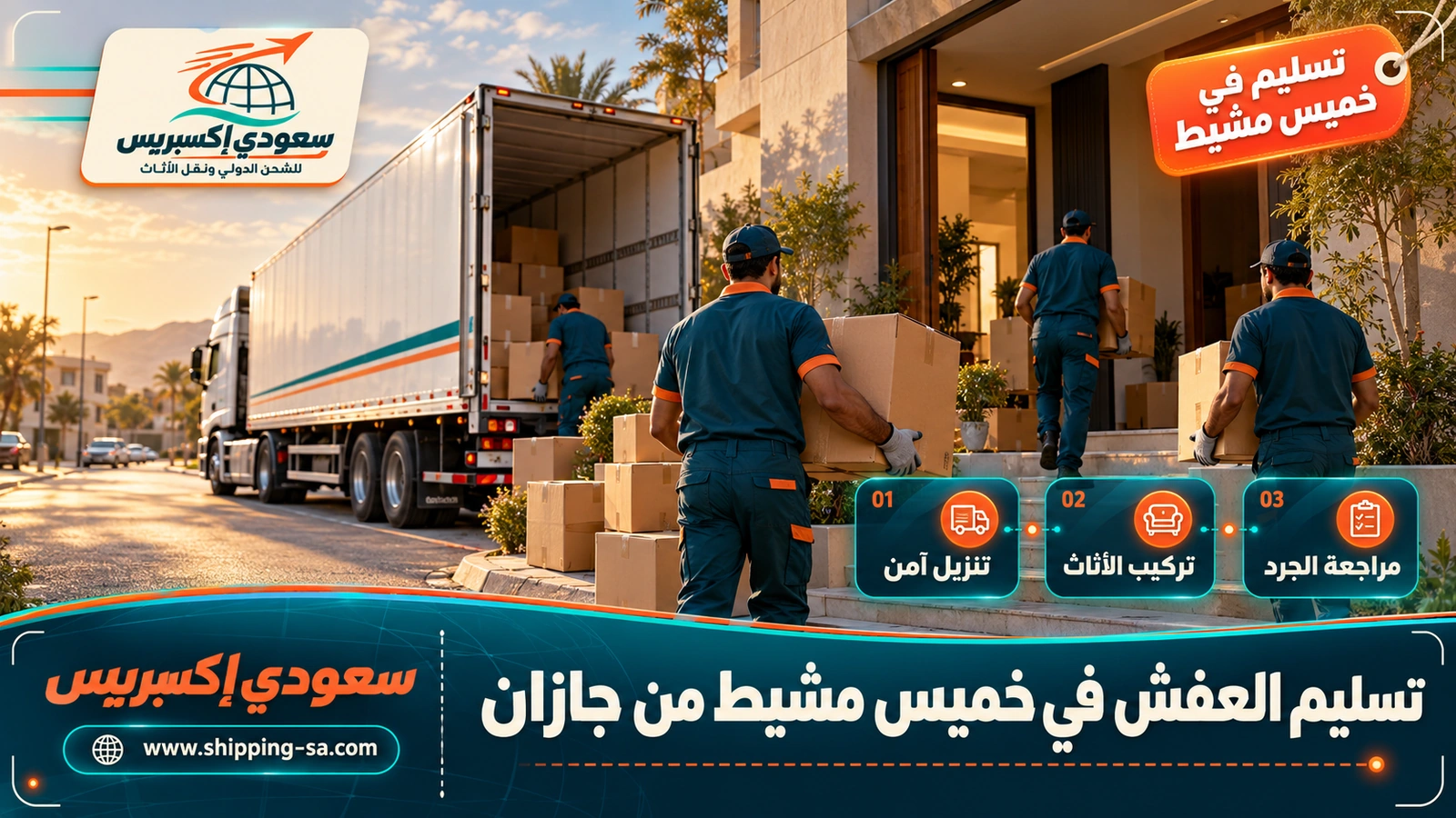 تسليم العفش في خميس مشيط من جازان
