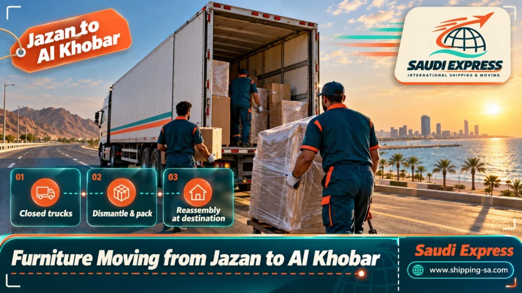 Furniture Moving from Jazan to Al Khobar