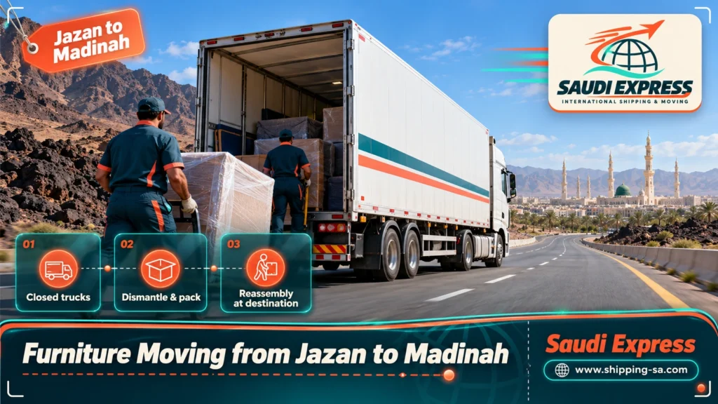 Furniture Moving from Jazan to Madinah