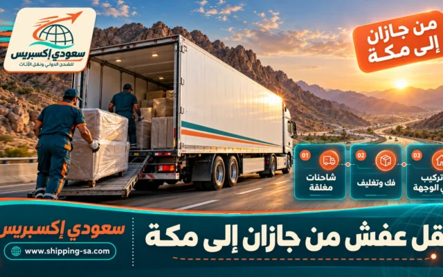 نقل عفش من جازان إلى مكة