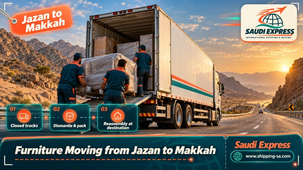 Furniture Moving from Jazan to Makkah