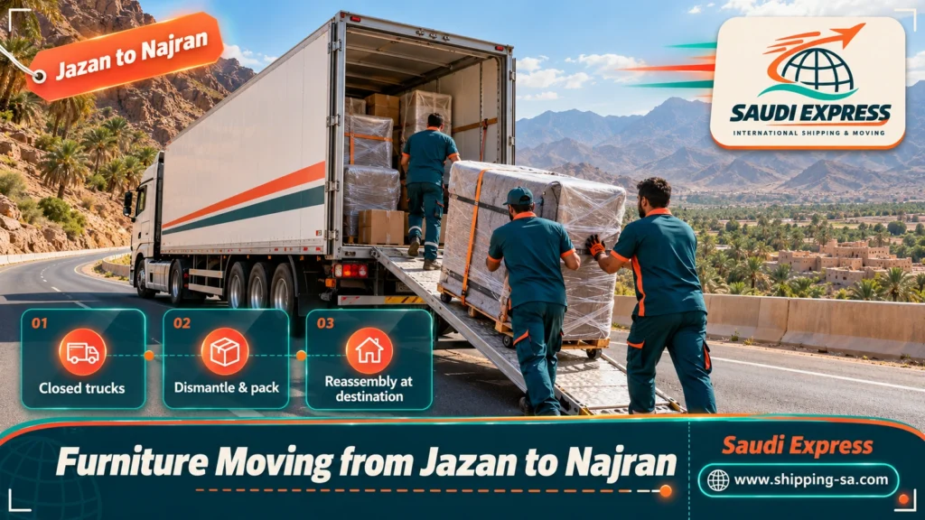 Furniture Moving from Jazan to Najran