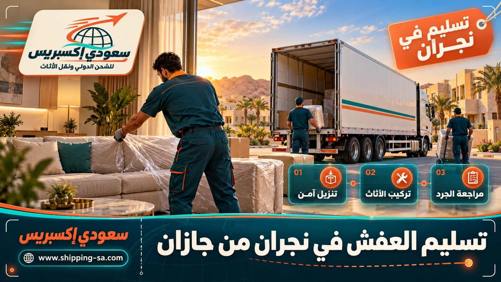 تسليم العفش في نجران من جازان