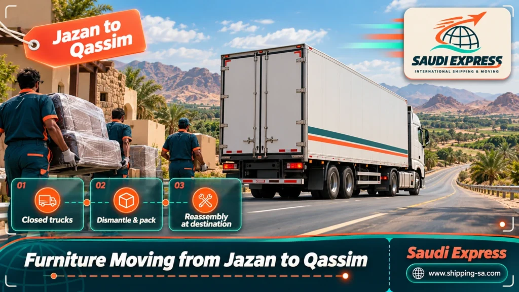 Furniture Moving from Jazan to Qassim