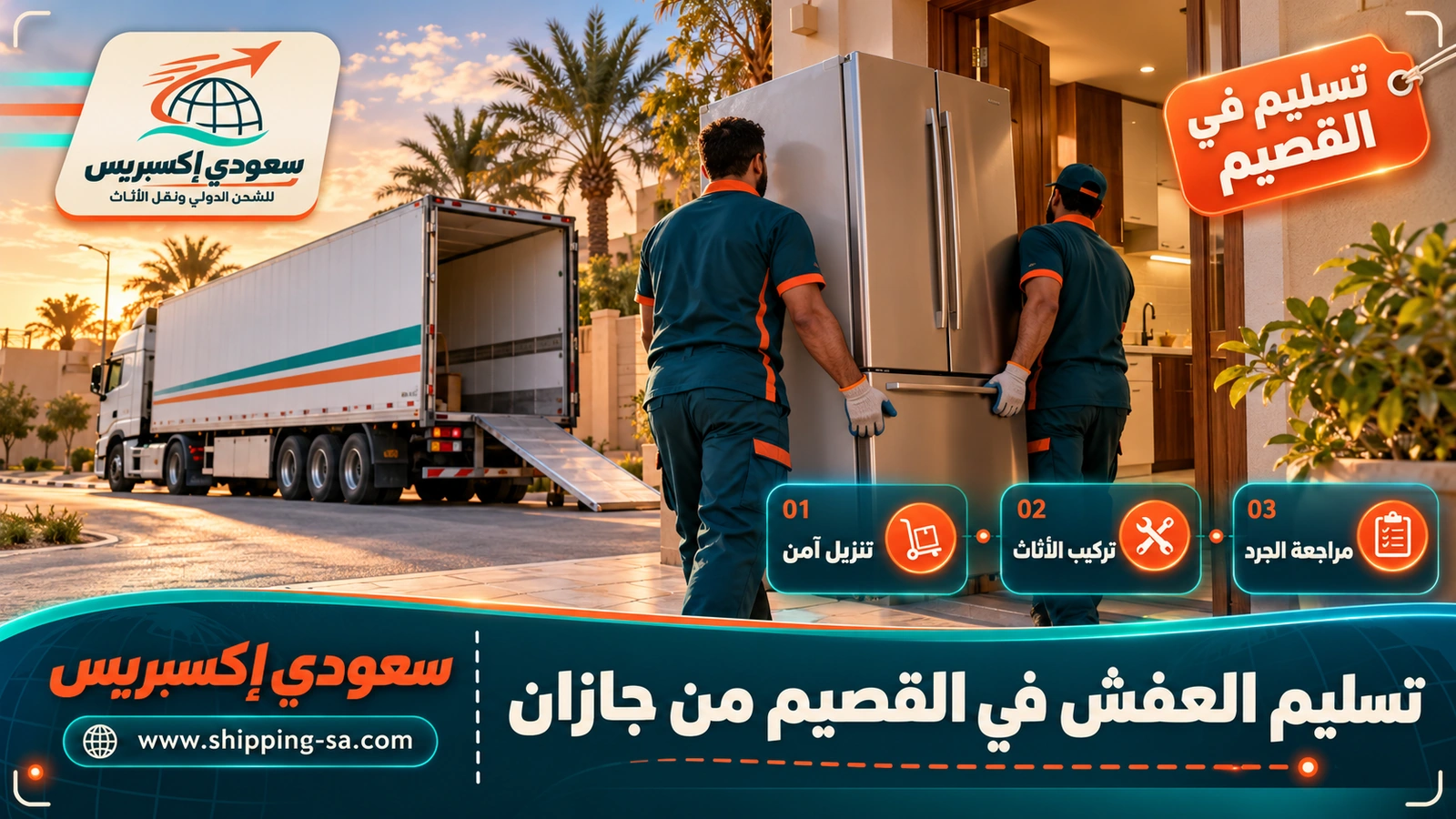 تسليم العفش في القصيم من جازان