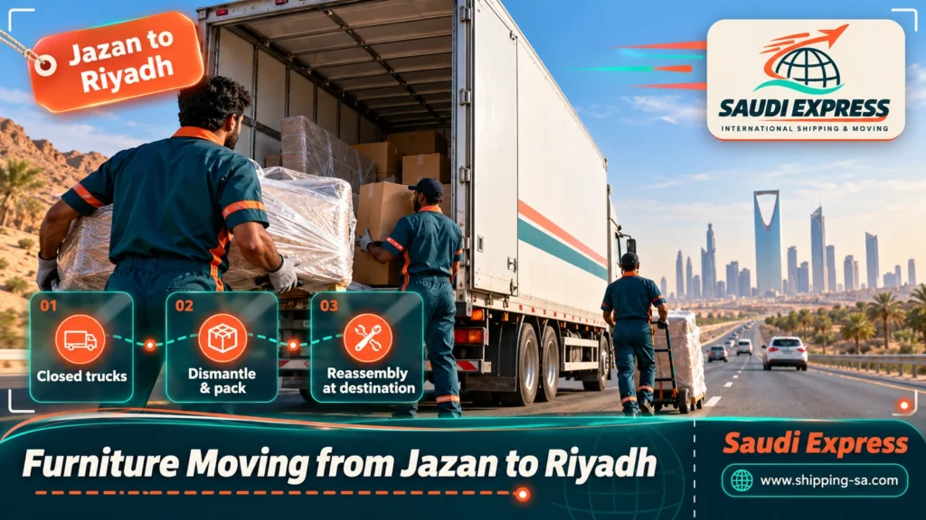 Furniture Moving from Jazan to Riyadh