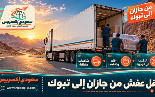 نقل عفش من جازان إلى تبوك