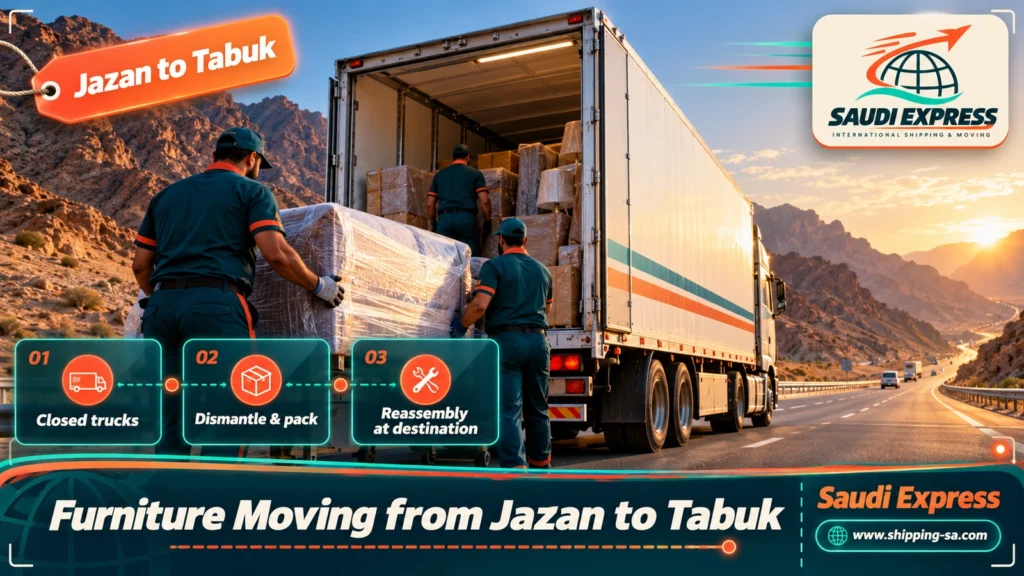 Furniture Moving from Jazan to Tabuk