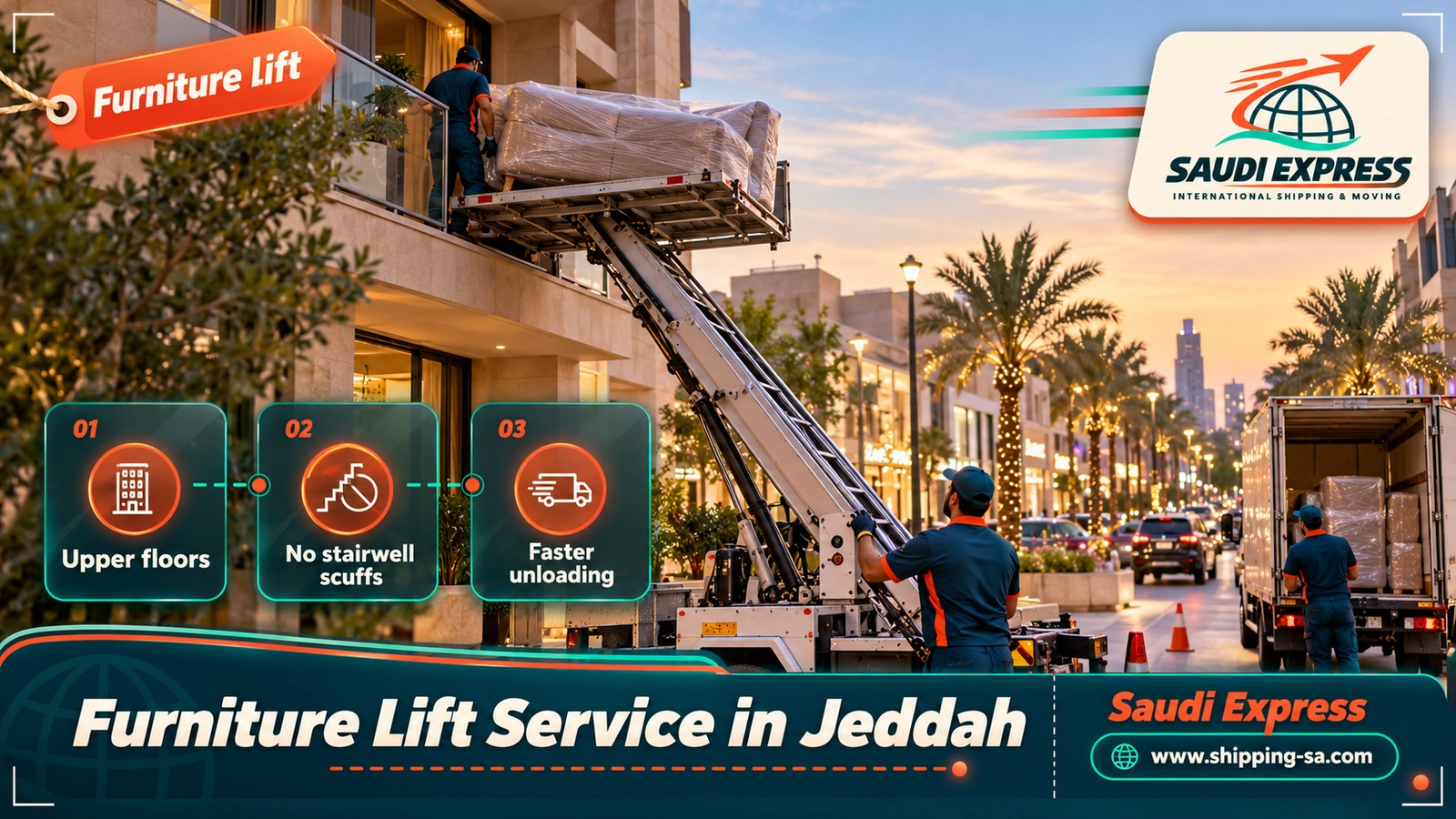 Furniture Lift Service in Jeddah