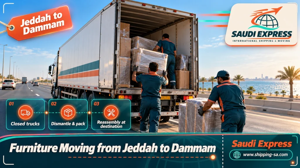 Furniture Moving from Jeddah to Dammam