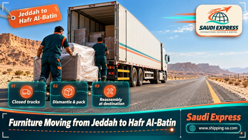 Furniture Moving from Jeddah to Hafr Al-Batin
