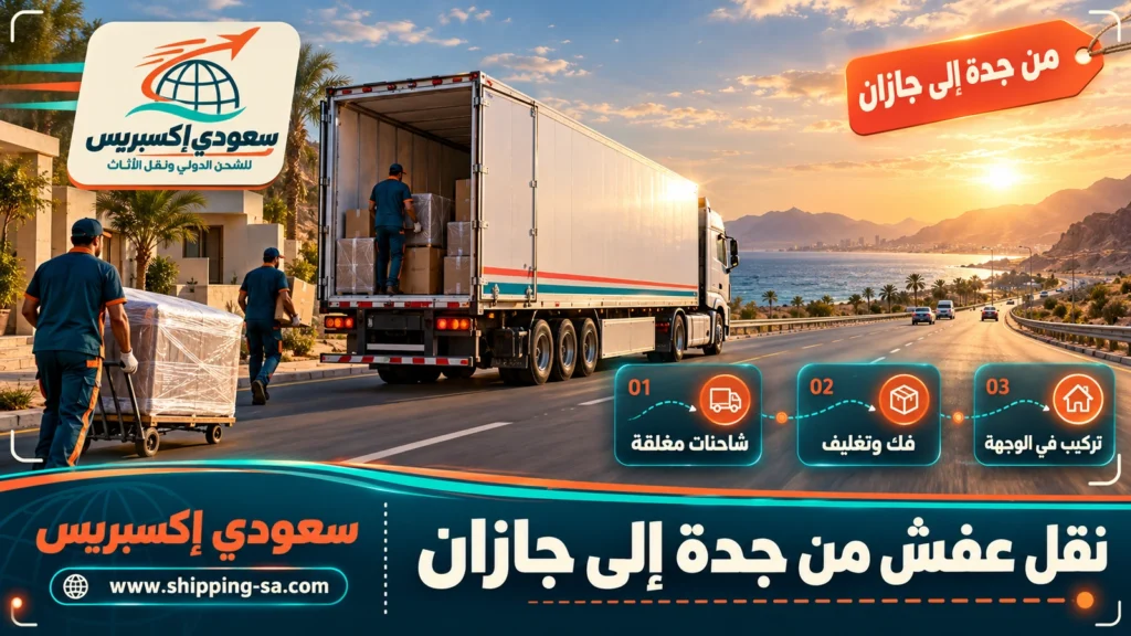 نقل عفش من جدة إلى جازان
