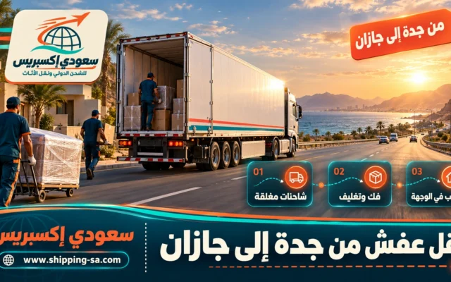 نقل عفش من جدة إلى جازان
