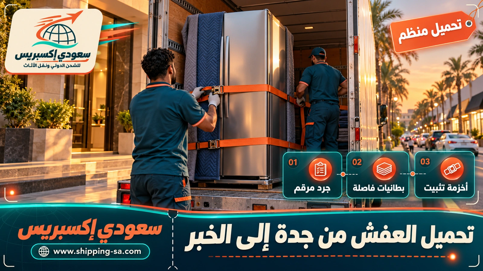 تحميل العفش من جدة إلى الخبر