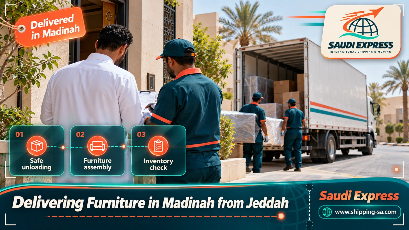 Delivering Furniture in Madinah from Jeddah