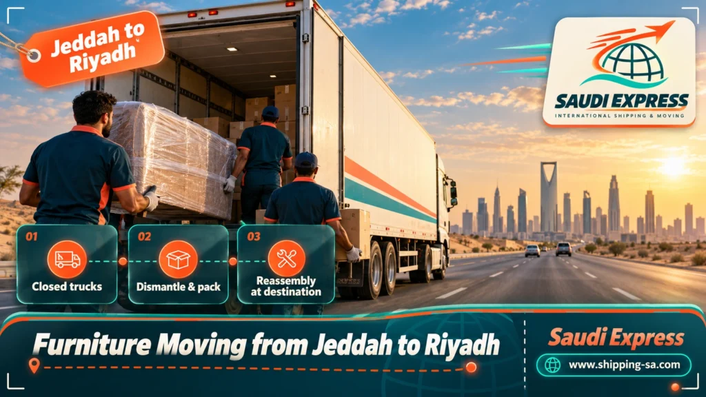 Furniture Moving from Jeddah to Riyadh