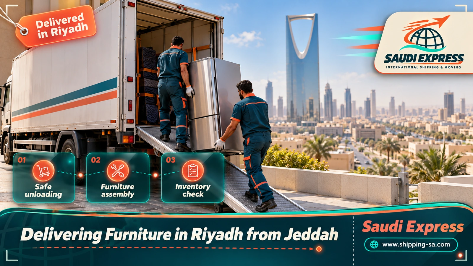 Delivering Furniture in Riyadh from Jeddah