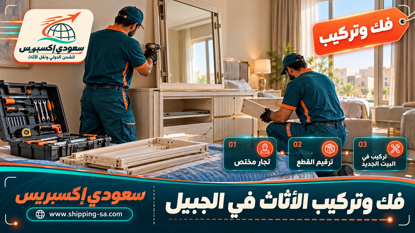 فك وتركيب الأثاث في الجبيل