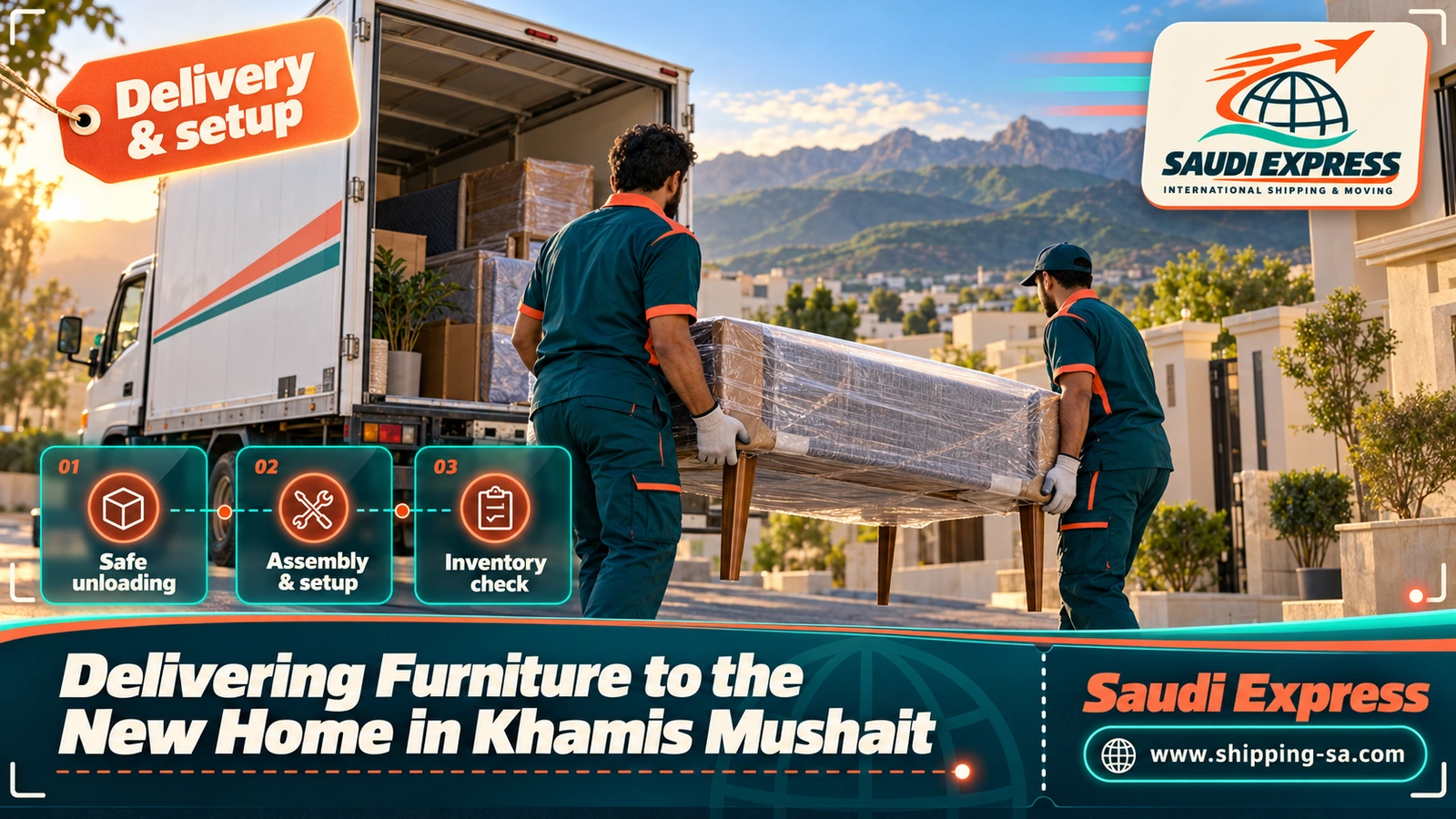 Delivering Furniture to the New Home in Khamis Mushait