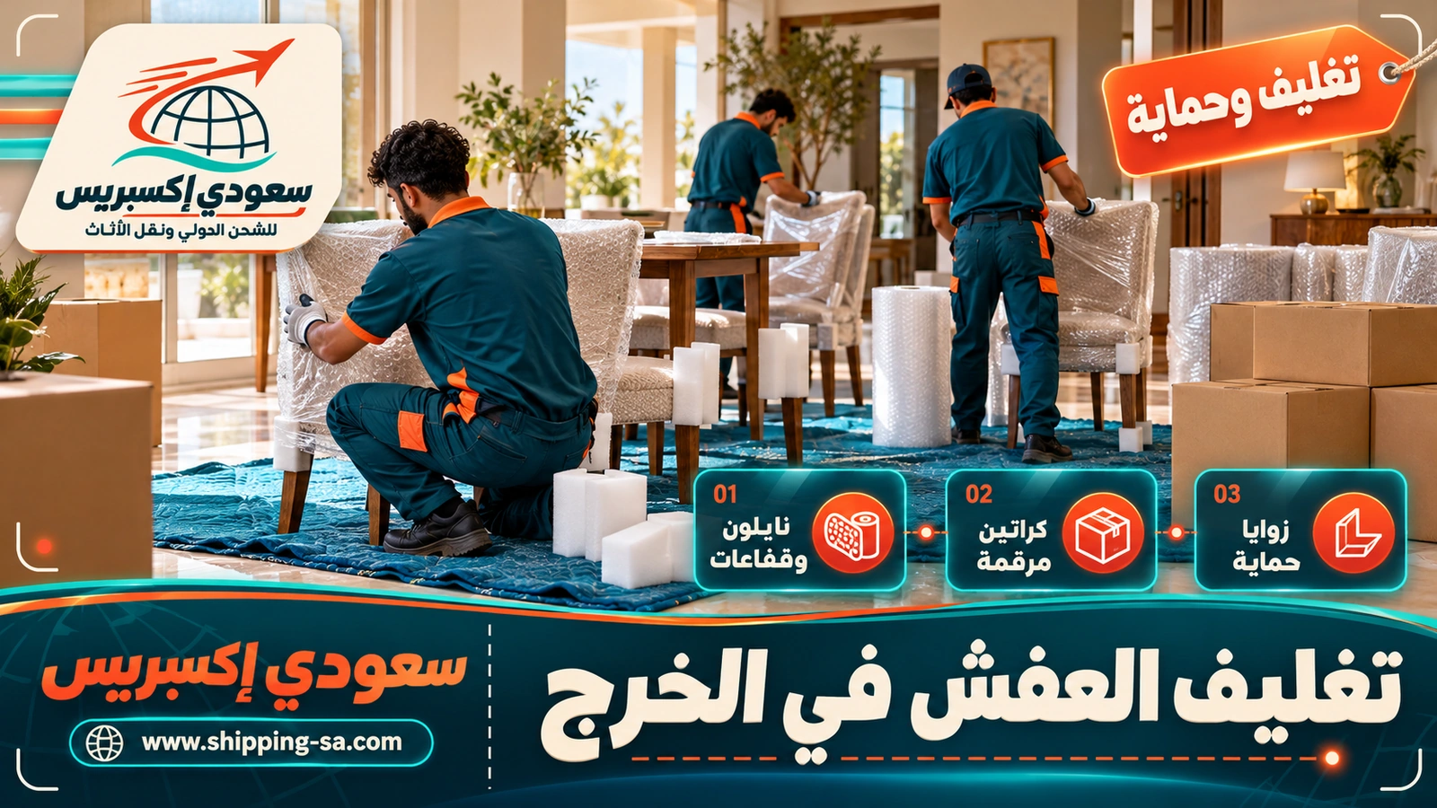 تغليف العفش في الخرج