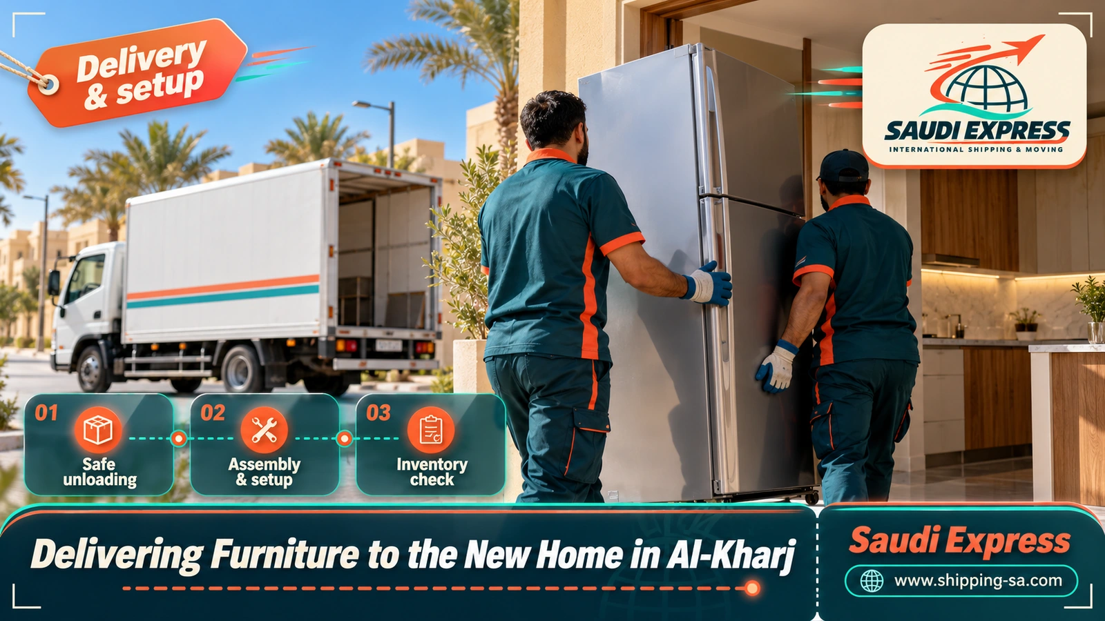 Delivering Furniture to the New Home in Al-Kharj